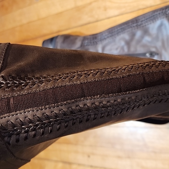 Vince Camuto VC-BENDRA mushroom brown high leather boots - Picture 6 of 9